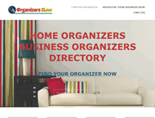 Tablet Screenshot of organizersnow.com